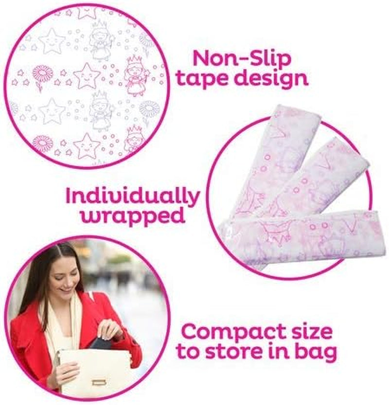 Princess Disposable Toilet Seat Covers for Kids – 40 Pack Extra Large, Waterproof & Individually Wrapped | Travel Potty Liners for Toddlers, Potty Training & Public Restrooms 