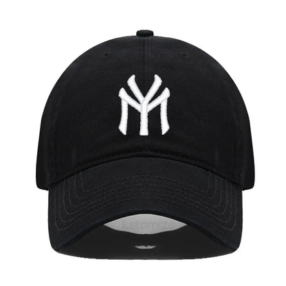 Letter MY Embroidery Baseball Cap Women Men Adjustable Soft Washed Cotton Sports Dad Hat Spring Summer Protection Sun Hats