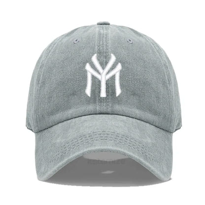 Letter MY Embroidery Baseball Cap Women Men Adjustable Soft Washed Cotton Sports Dad Hat Spring Summer Protection Sun Hats