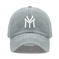 Letter MY Embroidery Baseball Cap Women Men Adjustable Soft Washed Cotton Sports Dad Hat Spring Summer Protection Sun Hats