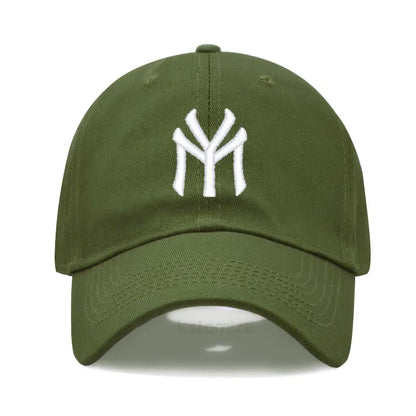 Letter MY Embroidery Baseball Cap Women Men Adjustable Soft Washed Cotton Sports Dad Hat Spring Summer Protection Sun Hats