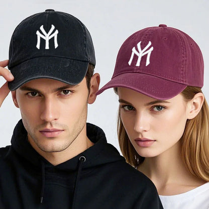 Letter MY Embroidery Baseball Cap Women Men Adjustable Soft Washed Cotton Sports Dad Hat Spring Summer Protection Sun Hats