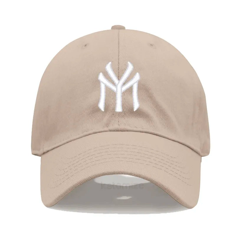 Letter MY Embroidery Baseball Cap Women Men Adjustable Soft Washed Cotton Sports Dad Hat Spring Summer Protection Sun Hats