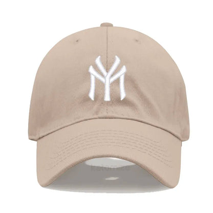 Letter MY Embroidery Baseball Cap Women Men Adjustable Soft Washed Cotton Sports Dad Hat Spring Summer Protection Sun Hats