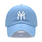 Letter MY Embroidery Baseball Cap Women Men Adjustable Soft Washed Cotton Sports Dad Hat Spring Summer Protection Sun Hats