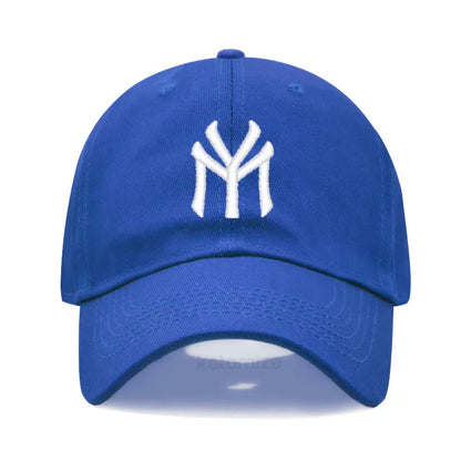 Letter MY Embroidery Baseball Cap Women Men Adjustable Soft Washed Cotton Sports Dad Hat Spring Summer Protection Sun Hats