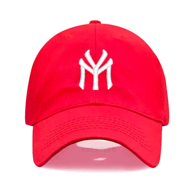 Letter MY Embroidery Baseball Cap Women Men Adjustable Soft Washed Cotton Sports Dad Hat Spring Summer Protection Sun Hats