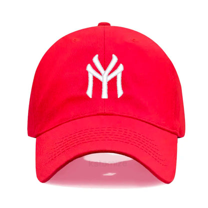 Letter MY Embroidery Baseball Cap Women Men Adjustable Soft Washed Cotton Sports Dad Hat Spring Summer Protection Sun Hats
