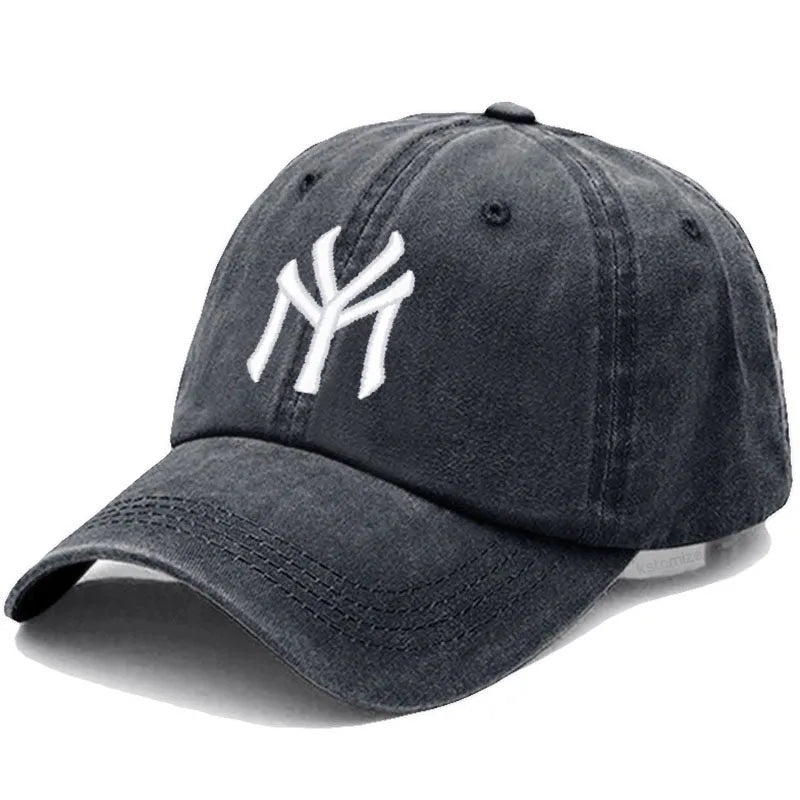 Letter MY Embroidery Baseball Cap Women Men Adjustable Soft Washed Cotton Sports Dad Hat Spring Summer Protection Sun Hats