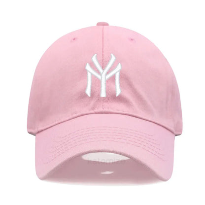 Letter MY Embroidery Baseball Cap Women Men Adjustable Soft Washed Cotton Sports Dad Hat Spring Summer Protection Sun Hats
