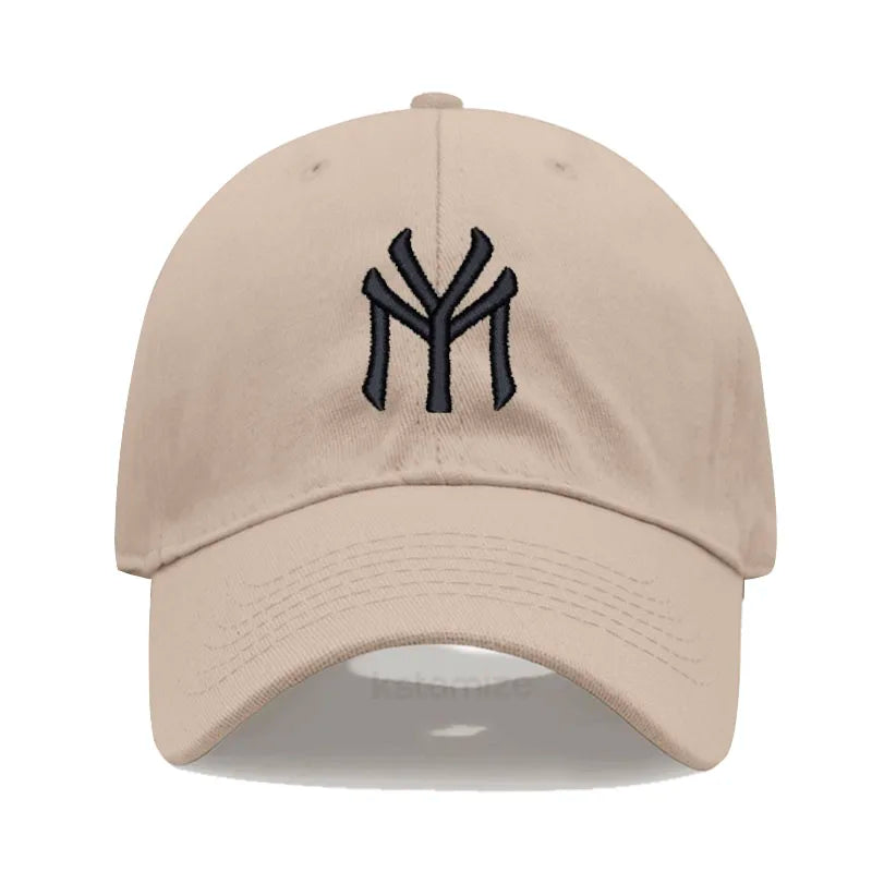 Letter MY Embroidery Baseball Cap Women Men Adjustable Soft Washed Cotton Sports Dad Hat Spring Summer Protection Sun Hats