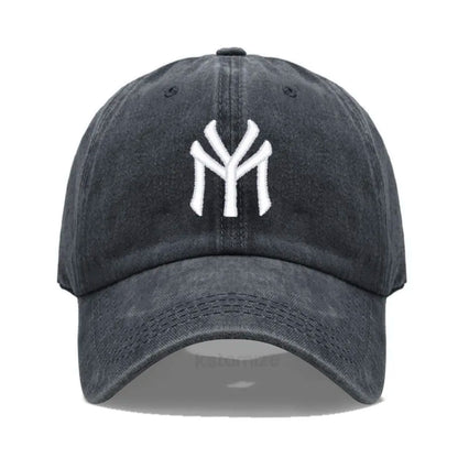 Letter MY Embroidery Baseball Cap Women Men Adjustable Soft Washed Cotton Sports Dad Hat Spring Summer Protection Sun Hats