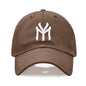 Letter MY Embroidery Baseball Cap Women Men Adjustable Soft Washed Cotton Sports Dad Hat Spring Summer Protection Sun Hats