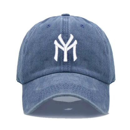 Letter MY Embroidery Baseball Cap Women Men Adjustable Soft Washed Cotton Sports Dad Hat Spring Summer Protection Sun Hats