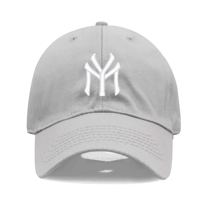 Letter MY Embroidery Baseball Cap Women Men Adjustable Soft Washed Cotton Sports Dad Hat Spring Summer Protection Sun Hats