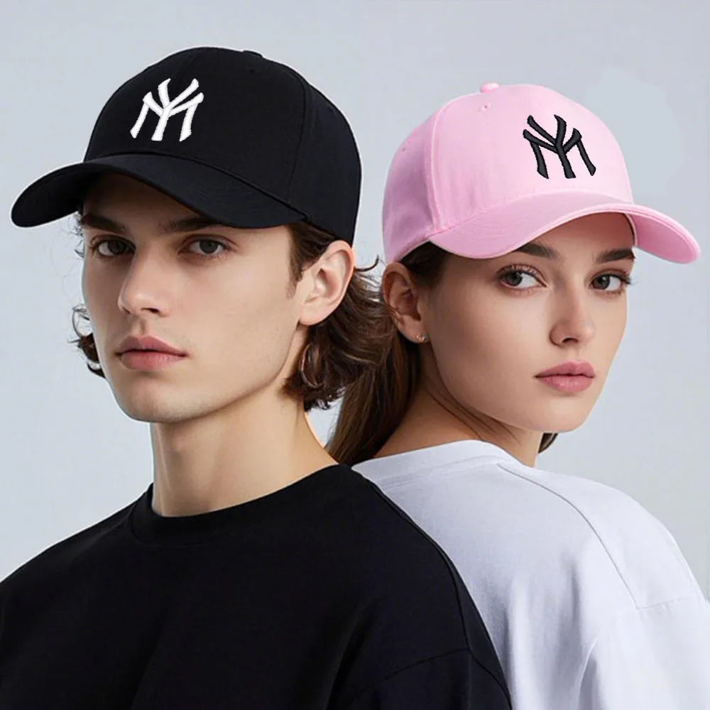 Letter MY Embroidery Baseball Cap Women Men Adjustable Soft Washed Cotton Sports Dad Hat Spring Summer Protection Sun Hats