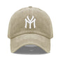 Letter MY Embroidery Baseball Cap Women Men Adjustable Soft Washed Cotton Sports Dad Hat Spring Summer Protection Sun Hats