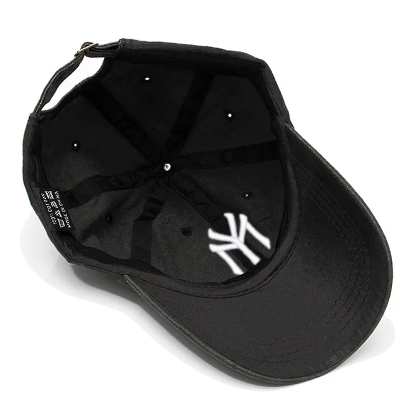 Letter MY Embroidery Baseball Cap Women Men Adjustable Soft Washed Cotton Sports Dad Hat Spring Summer Protection Sun Hats