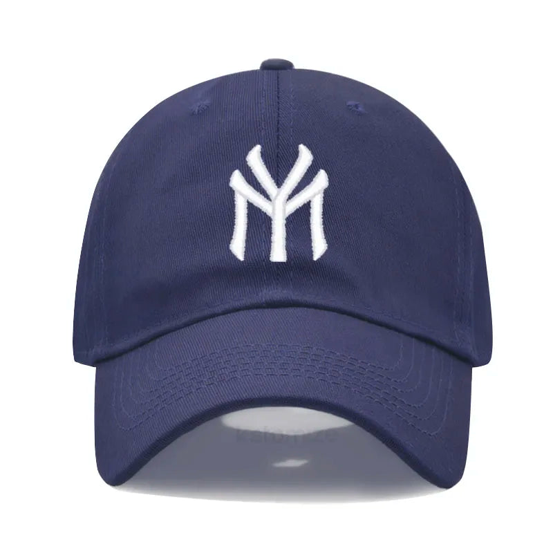 Letter MY Embroidery Baseball Cap Women Men Adjustable Soft Washed Cotton Sports Dad Hat Spring Summer Protection Sun Hats