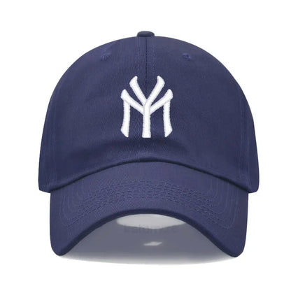 Letter MY Embroidery Baseball Cap Women Men Adjustable Soft Washed Cotton Sports Dad Hat Spring Summer Protection Sun Hats