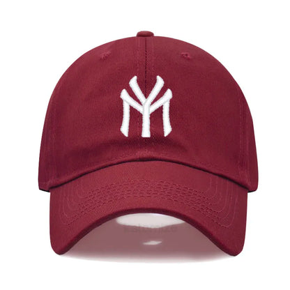 Letter MY Embroidery Baseball Cap Women Men Adjustable Soft Washed Cotton Sports Dad Hat Spring Summer Protection Sun Hats