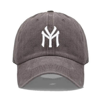 Letter MY Embroidery Baseball Cap Women Men Adjustable Soft Washed Cotton Sports Dad Hat Spring Summer Protection Sun Hats