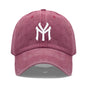Letter MY Embroidery Baseball Cap Women Men Adjustable Soft Washed Cotton Sports Dad Hat Spring Summer Protection Sun Hats