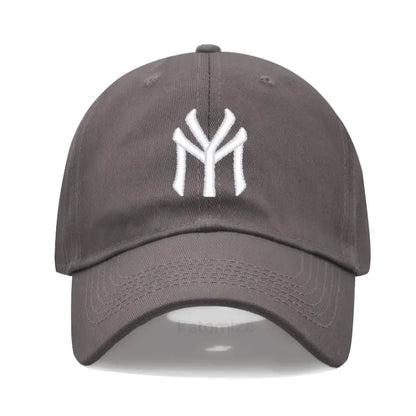 Letter MY Embroidery Baseball Cap Women Men Adjustable Soft Washed Cotton Sports Dad Hat Spring Summer Protection Sun Hats