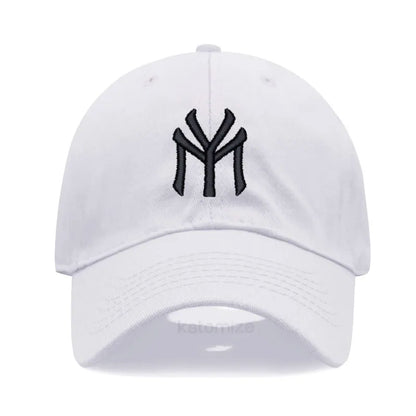 Letter MY Embroidery Baseball Cap Women Men Adjustable Soft Washed Cotton Sports Dad Hat Spring Summer Protection Sun Hats