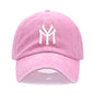 Letter MY Embroidery Baseball Cap Women Men Adjustable Soft Washed Cotton Sports Dad Hat Spring Summer Protection Sun Hats